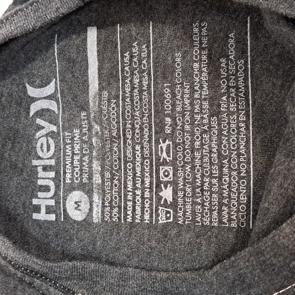 NWT Hurley Tshirt Sz M - Picture 5 of 8